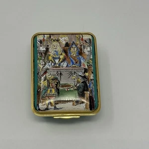 Halcyon Days Enamel British Library eaglecrown Ltd Ed 69/250 Queen Of Hearts Box - Picture 1 of 9