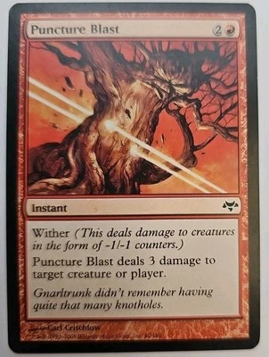 MTG Magic The Gathering Card Puncture Blast Instant Red Eventide  - Image 1 of 2