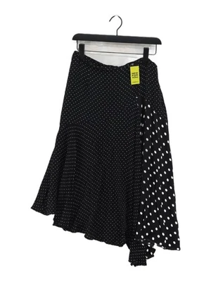Whistles Women's Midi Skirt UK 14 Black Viscose with Polyester A-Line - Image 1 of 4