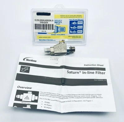 NORDSON 1007034 Saturn Straight In-Line Filter 100-Mesh - Image 1 of 4