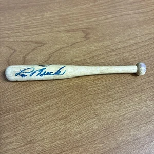 ⚾️ MLB ST. LOUIS CARDINALS LOU BROCK AUTOGRAPHED MINI BAT BLUE INK - NO COA - Picture 1 of 10