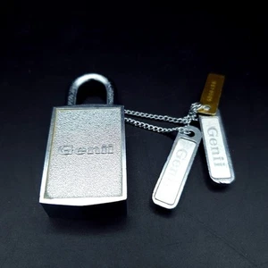 Vintage Genii Magnetic Pad Lock With Two Keys Very Good Condition Works 1970s - Picture 1 of 13