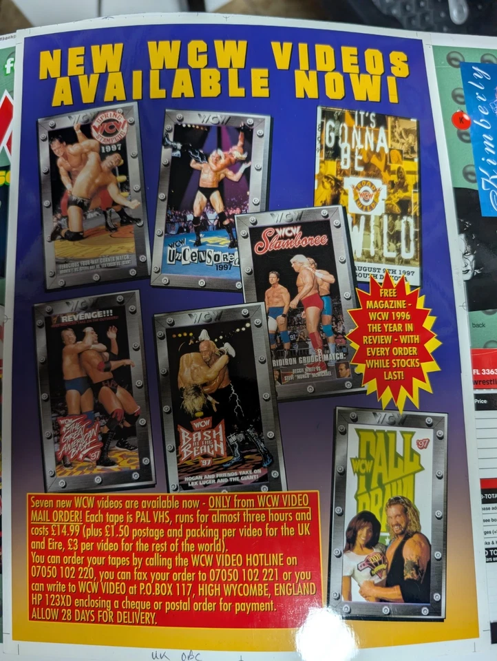 Уникальный журнал WCW PPV видео реклама Cromalin оригинал - Изображение 1 из 1