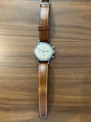 Seagull 1963 Red Star Domed Sapphire Crystal Chronograph - Image 1 of 4