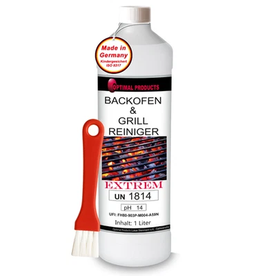 Backofenreiniger & Grillreiniger 1 Liter Extrem KONZENTRAT *Gelartig* mit Pinsel - Bild 1 von 4