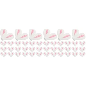60 pcs Adorable Bunny Ear Hair Clips Kids Ear Hairpin Craft Accessories Girls... - Picture 1 of 9