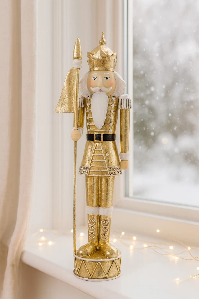 Clayre&Eef Nussknacker, Gold, Weihnachtsdekoration, Metall - Bild 1 von 1