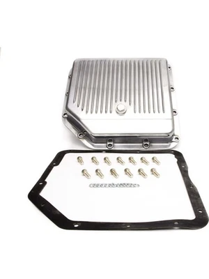 RPC Polished Alloy, Transmission Pan, Finned, Fits GM Turbo 350 (Stock, (R8491) - Image 1 of 4