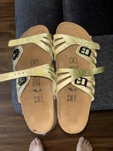 Birki's by Birkenstock Moorea Double Strap Sandal Gold Size 7 Gorpcore W/Tags - Bild 1 von 3