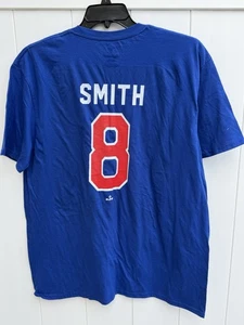 Fanatics Texas Rangers Smith #8 T-Shirt X-Large Blue Short Sleeves CrewNeck Tee - Picture 1 of 4