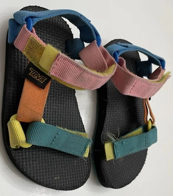 Sandalias Teva Original Universal Años 90 Multicolor Tirantes Niños Talla 9 EE. UU. Foto 1 de 4