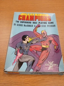 Champions Superhero Role Playing Game Boxed Set Hero Games RPG Mostly Complete - Picture 1 of 16