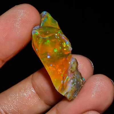 Natural Ethiopian Opal Rough Specimen Opal Multi Fire Crystal Opal Approx 20 Ct. - Image 1 of 4
