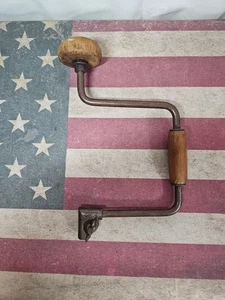 Primitive Old Gentleman's Hand Brace Woodworking - Picture 1 of 8