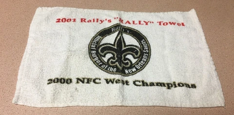 VINTAGE NEW ORLEANS SAINTS 2000 NFC WEST CHAMPIONS RALLY TOWEL Cover