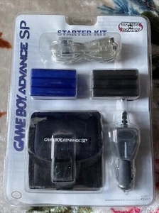 Nintendo VGT Game Boy Advance SP Starter Kit Black 9 Piece Sealed  - Picture 1 of 4