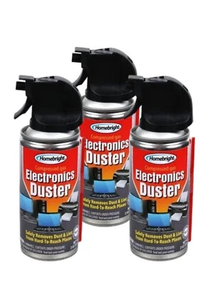HOMEBRIGHT Compressed Gas Electronics Air  Duster 2oz Each (3 Cans) - Image 1 of 2