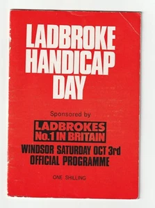 Windsor Race card 3rd October 1970 - Picture 1 of 1