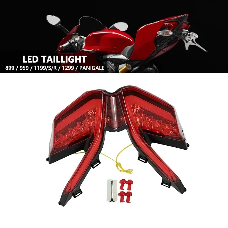 Señales de giro de luz trasera LED integradas para Ducati 899/959/1199/1299 Panigale LED Foto 1 de 4