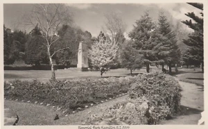 NZ MEMORIAL PARK HAMILTON REAL PHOTO POSTCARD - Picture 1 of 2