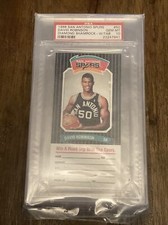 David Robinson 1988 San Antonio Spurs Police Diamond Shamrock W/tab PSA 10 RC