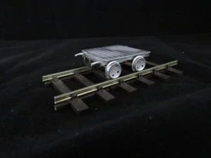 A.B.S SIDELINES  1:43 - 0 GAUGE PLATELAYER'S PUSH TROLLEY  WHITE METAL KIT S.S81 - Picture 1 of 5