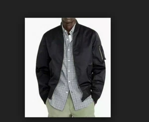 J Crew Wallace & Barnes MA-1 bomber jacket Night Black C1174 Small - Picture 1 of 2