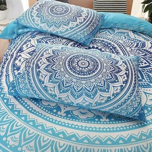 Juego de edredón funda nórdica edredón floral indio étnico mandala - Imagen 1 de 9