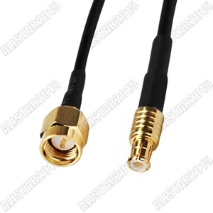 SMA Stecker auf MCX Stecker Gerade Zopf Kabel RG174 15 cm 6" für Wireless - Bild 1 von 4