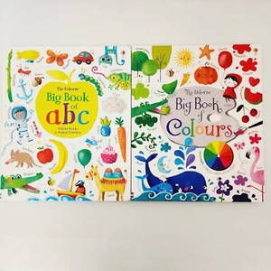 Usborne Big Book of Colours ABC Children's Large Hardcover Book Illustrated  - Picture 1 of 17