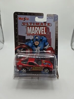Maisto Ultimate Marvel серия 1 Captain America Chevy Corvette литая (корзина No5) - Изображение 1 из 4