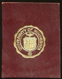 Sellos universitarios de cuero L20 1912 - Universidad de Minnesota (orientación vertical) - Imagen 1 de 2