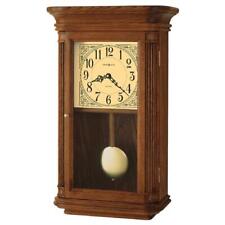 Howard Miller Wall Clock 21.5"H x 13"W x 6.5"D Glass Face, Wooden Yorkshire Oak