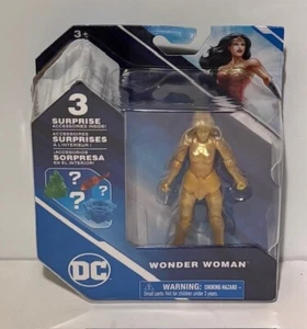 Wonder Woman DC Comics 3" Gold Action Figure With 3 Surprise Accessories NEW! - Picture 1 of 2