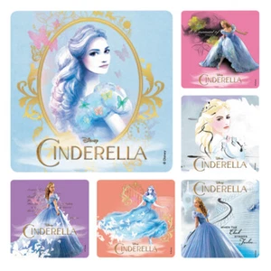 25 Disney Princess Cinderella Stickers Party Favors Teacher Supply Crafts Reward - Picture 1 of 1