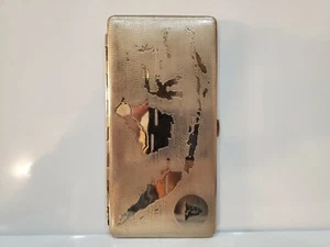 ESTUCHE DE CIGARRILLOS CON LOGOTIPO MARINO DE ESTADOS UNIDOS MAPA PLATEADO DE INDONESIA 6 1/2 x 3 1/4" - Imagen 1 de 6