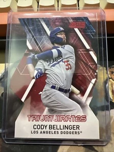 2021 Topps Stadium Club #T-18 Cody Bellinger Triumvirates Red Foil Parallel - Picture 1 of 1