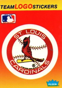 Scheda adesiva squadra St Louis Cardinals 1991! Fleer - Foto 1 di 2