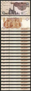 Egypt 1 Pound 2019, UNC, 20 Pcs Consecutive LOT, P-71h - Picture 1 of 5