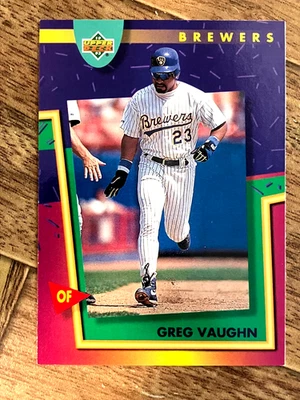 1993 Upper Deck Fun Pack - Greg Vaughn #72 - Image 1 of 2