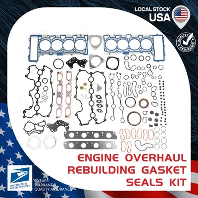 New Engine Cylinder Head Gasket Set Fit For 2007-2015 Audi R8 4.2L 079103383AQ Foto 1 de 4