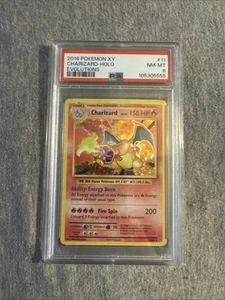 2016 POKEMON XY EVOLUTIONS #11 CHARIZARD-HOLO PSA 8 - Picture 1 of 2