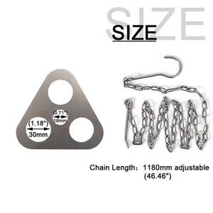 Outdoor Camping Triangular Hanging Pot Bracket Portable Tripod Ring For Picnic $ - Picture 1 of 8