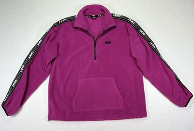 Chaqueta Pullover DKNY Sport Para Mujer Polar Wild Aster Rosa/Negro Pequeña Foto 1 de 4