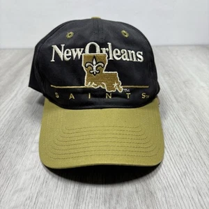 New Orleans Saints Vintage NFL Logo 1990's Eastport Embroidered Snapback Hat - Picture 1 of 9