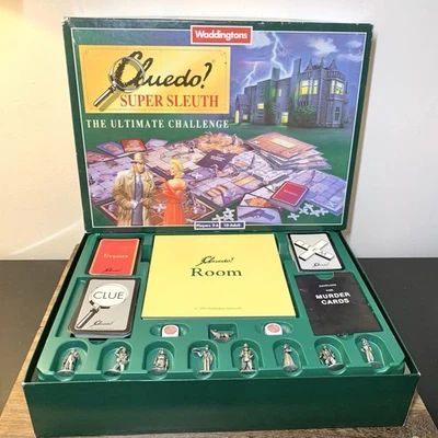 Cluedo Super Sleuth Waddingtons 1995 (No Detective Notepad) - Image 1 of 4