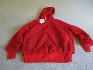 Women's Fabletics Summit Sherpa Jacket Electric Cherry Size 2X NWT - Picture 1 of 12