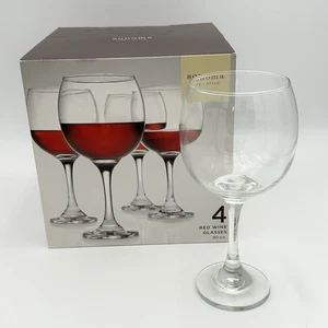 4 Sonoma Life+Style 20oz Red Wine Glasses - Picture 1 of 3