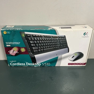 LOGITECH CORDLESS WIRELESS DESKTOP S510 WITH LX5 CORDLESS OPTICAL MOUSE - Image 1 of 4