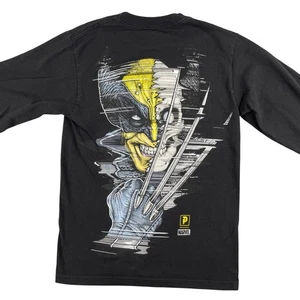 Primitive Shirt Mens S Black Wolverine Marvel Long Sleeve Graphic Skateboarding - Picture 1 of 6